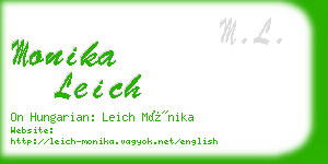 monika leich business card